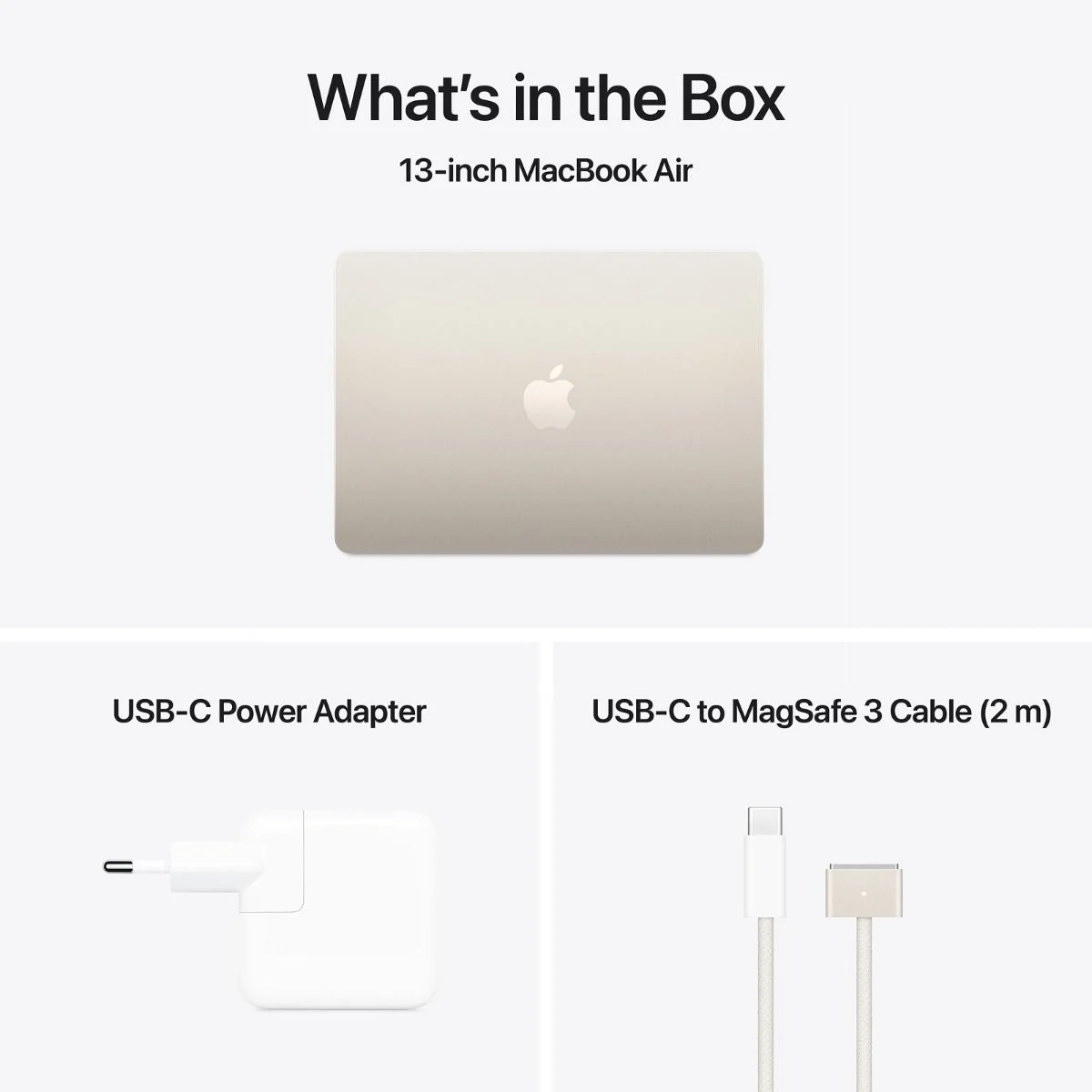 13 inch macbook air: apple m4 chip with 10 core cpu and 8 core gpu, 16gb, 256gb ssd starlight 13 inch macbook air: apple m4 chip with 10 core cpu and 8 core gpu, 16gb, 256gb ssd starlight
