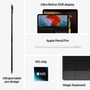13-INCH IPAD PRO M5 WI‑FI + CELLULAR 1TB WITH STANDARD GLASS - SILVER 11 inch ipad pro m5 wi‑fi 256gb with standard glass space black