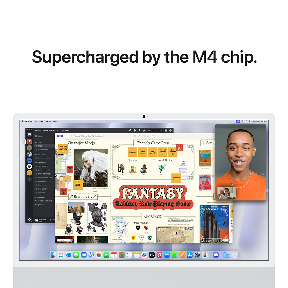 apple 24 inch imac with retina 4.5k display: apple m4 chip with 8 core cpu and 8 core gpu apple 24 inch imac with retina 4.5k display: apple m4 chip with 8 core cpu and 8 core gpu