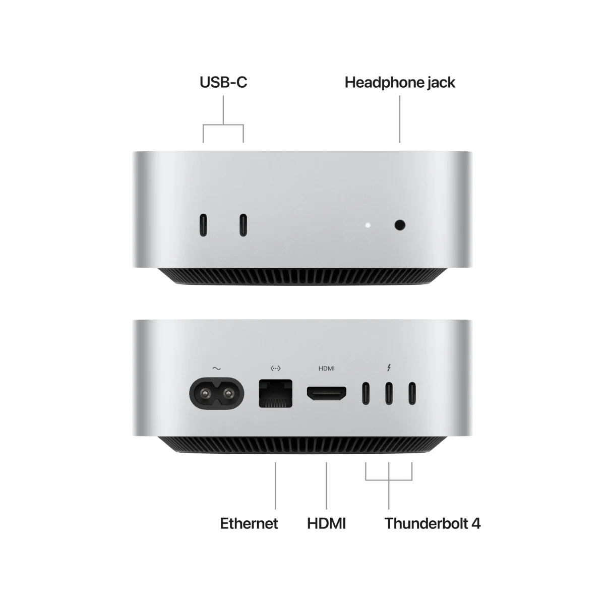 mac mini: apple m4 chip with 10‑core cpu and 10‑core gpu, 16gb, 256gb ssd