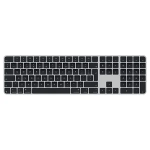 magic keyboard with touch id and numeric keypad for mac models with apple silicon international english black keys
